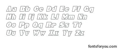 BleucherItalic Font