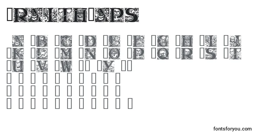 Schriftart WraithCaps – Alphabet, Zahlen, spezielle Symbole