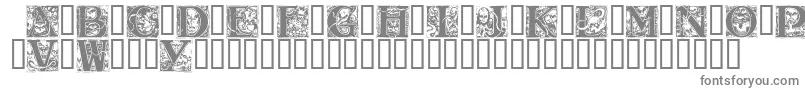 WraithCaps Font – Gray Fonts on White Background