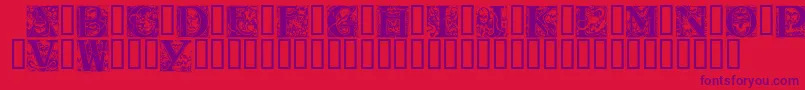 Шрифт WraithCaps – фиолетовые шрифты на красном фоне