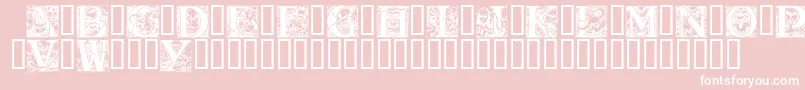 WraithCaps Font – White Fonts on Pink Background