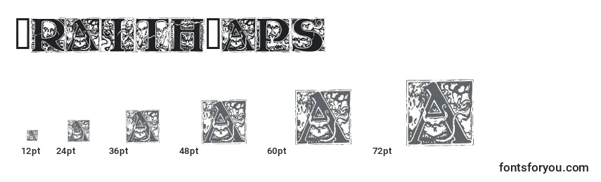 Größen der Schriftart WraithCaps