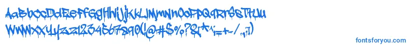 Adrip1 Font – Blue Fonts on White Background