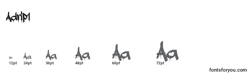 Adrip1 Font Sizes