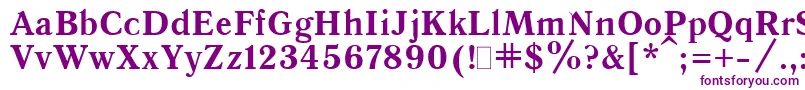 Quantbol Font – Purple Fonts on White Background