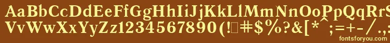 Шрифт Quantbol – жёлтые шрифты на коричневом фоне