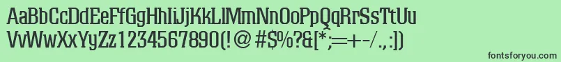Police ColinodbNormal – polices noires sur fond vert