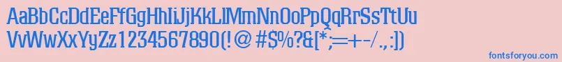 Więcej informacji o czcionce ColinodbNormal Czcionka ColinodbNormal – niebieskie czcionki na różowym tle