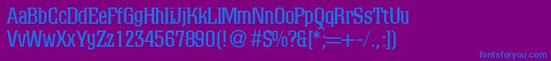 Więcej informacji o czcionce ColinodbNormal Czcionka ColinodbNormal – niebieskie czcionki na fioletowym tle