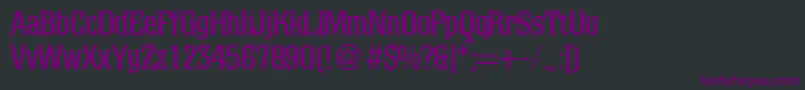 ColinodbNormal Font – Purple Fonts on Black Background