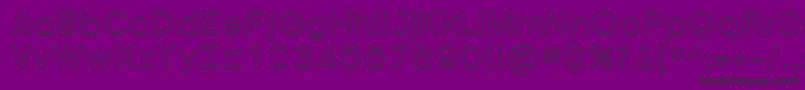 Czcionka Sfflorencesansoutline – czarne czcionki na fioletowym tle
