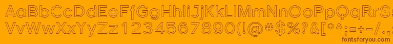 More about Sfflorencesansoutline Font Sfflorencesansoutline Font – Brown Fonts on Orange Background