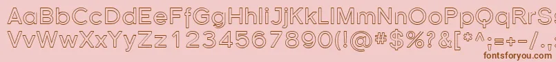 More about Sfflorencesansoutline Font Sfflorencesansoutline Font – Brown Fonts on Pink Background