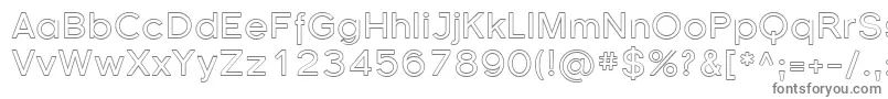 Шрифт Sfflorencesansoutline – серые шрифты на белом фоне