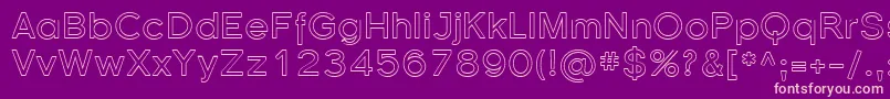 Sfflorencesansoutline Font – Pink Fonts on Purple Background