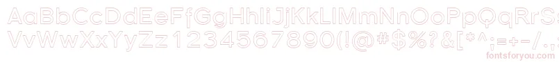 フォントSfflorencesansoutline – 白い背景にピンクのフォント