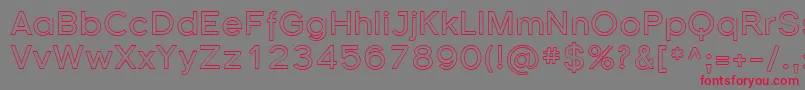Sfflorencesansoutline Font – Red Fonts on Gray Background
