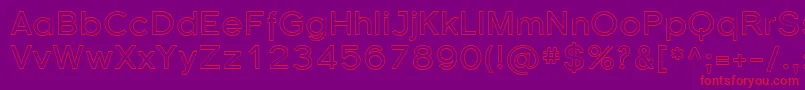 Sfflorencesansoutline Font – Red Fonts on Purple Background