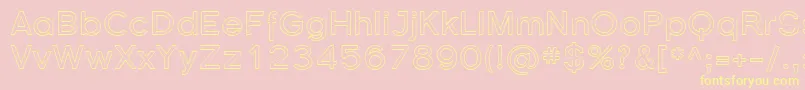 fuente Sfflorencesansoutline – Fuentes Amarillas Sobre Fondo Rosa