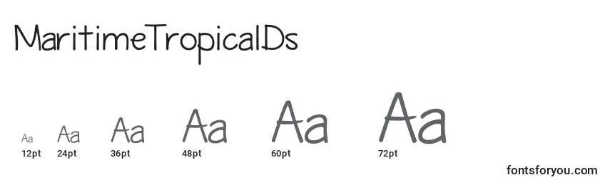 MaritimeTropicalDs Font Sizes