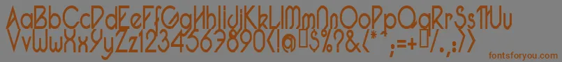 PacotillNarrowRegular Font – Brown Fonts on Gray Background