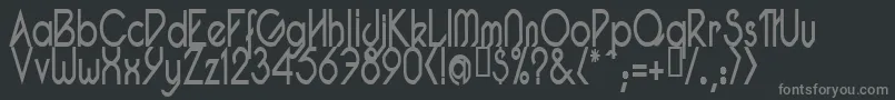 PacotillNarrowRegular Font – Gray Fonts on Black Background