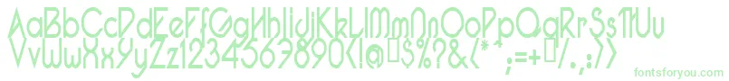 PacotillNarrowRegular-Schriftart – Grüne Schriften