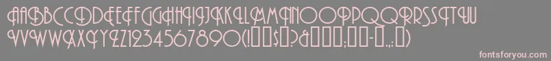 MAndesNormal Font – Pink Fonts on Gray Background