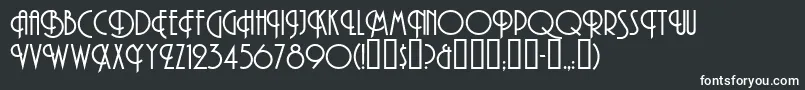 MAndesNormal Font – White Fonts on Black Background