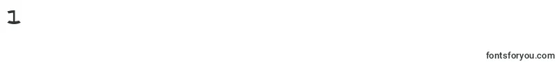 Thunderv2c-Schriftart – Schriften für die Ziffer 1