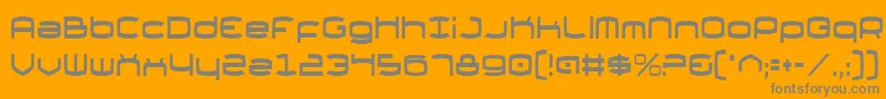Шрифт Thunderv2c – серые шрифты на оранжевом фоне