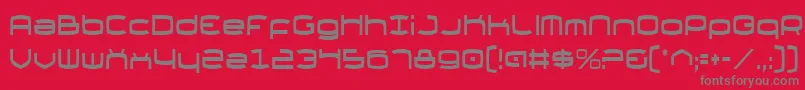 fuente Thunderv2c – Fuentes Grises Sobre Fondo Rojo