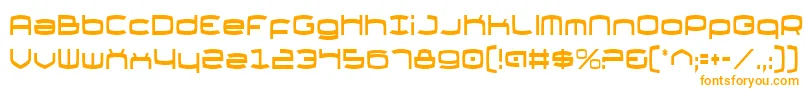 Thunderv2c-Schriftart – Orangefarbene Schriften