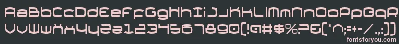 Шрифт Thunderv2c – розовые шрифты на чёрном фоне