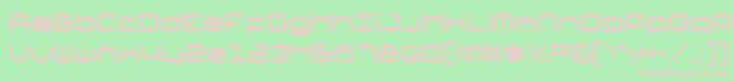 Thunderv2c-fontti – vaaleanpunaiset fontit vihreällä taustalla