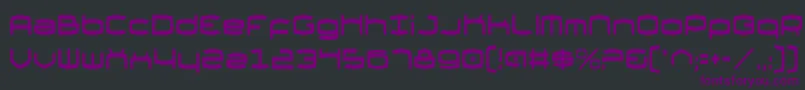 Шрифт Thunderv2c – фиолетовые шрифты на чёрном фоне