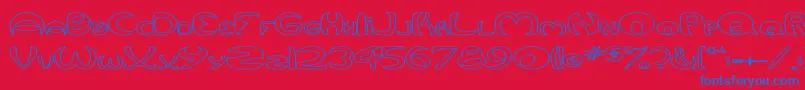 More about QurveHollowWide Font QurveHollowWide Font – Blue Fonts on Red Background