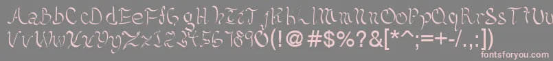 Подробнее о шрифте Kelliciahandwriting Шрифт Kelliciahandwriting – розовые шрифты на сером фоне