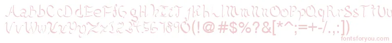 Kelliciahandwriting Font – Pink Fonts on White Background