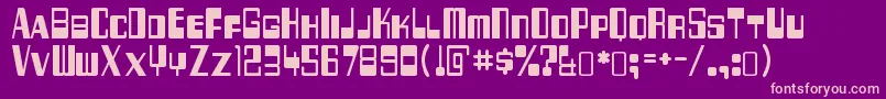 Шрифт TwofiftysixbytesRegular – розовые шрифты на фиолетовом фоне