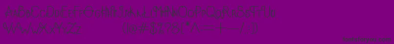 OldAlpha Font – Black Fonts on Purple Background