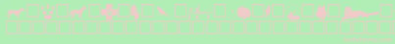 Vetbats Font – Pink Fonts on Green Background