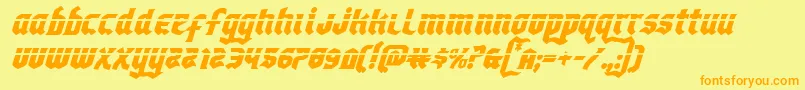 fuente Empirecrownlasital – Fuentes Naranjas Sobre Fondo Amarillo