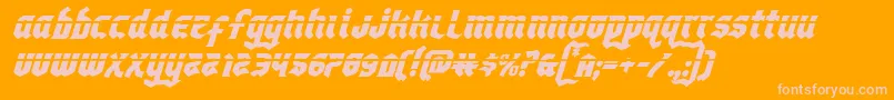 Empirecrownlasital Font – Pink Fonts on Orange Background