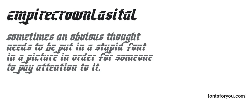 Empirecrownlasital Font