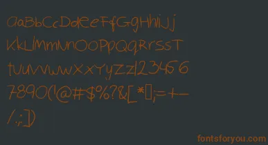 Robinscript font – Brown Fonts On Black Background