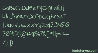 Robinscript font – Green Fonts On Black Background
