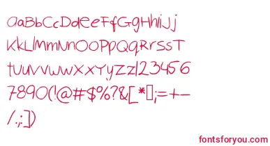 Robinscript font – Red Fonts