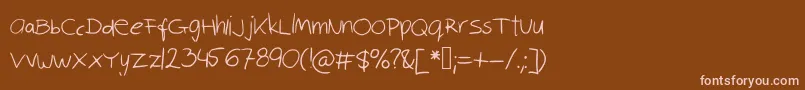 More about Robinscript Font Robinscript Font – Pink Fonts on Brown Background