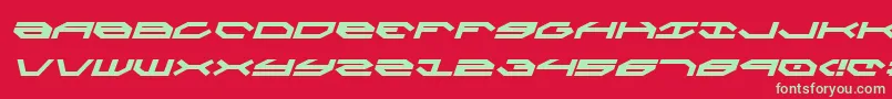 TaskforceItalic Font – Green Fonts on Red Background
